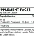 Thorne Pyridoxal 5'-Phosphate - Bioactive Vitamin B6 (Pyridoxine) Supplement for Energy Production and Neurotransmitter Synthesis - 180 Capsules