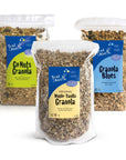 True North Granola  Granola Variety Pack  Maple Vanilla Granola Blues  Go Nuts Granola All Natural NonGMO 12 oz Pack of 3