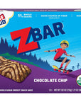 CLIF Kid Zbar - Chocolate Chip - Soft Baked Whole Grain Snack Bars - USDA Organic - Non-GMO - Plant-Based - 1.27 oz. (6 Pack)