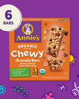 Annie's Organic Chewy Granola Bars, Peanut Butter Chocolate Chip, 6 Bars, 5.34 oz.