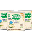 Nestle Nestum Junior Cereal, 3 Cereals - Wheat, Corn & Rice, Made for Toddlers 12 Months, 14.1 OZ Canister (Pack of 3)