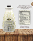 White Chocolate Café Sauce by Hollander Chocolate Co  Gourmet White Chocolate Sauce with Real Cocoa Butter for the Professional or Home Barista  Net Wt 91oz  64 fl Oz Large Bottle