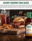 Walden Farms Variety Pack BBQ Sauces 12 oz - Original, Hickory Smoke & Honey Flavor - Near Zero Carbs, Sugar Free, Vegan, Kosher and Keto Friendly - Great for Steak, Chicken, Marinate Meats and More