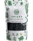 SPICES VILLAGE Black Cumin Seeds (4 Oz) - Nigella Seeds for Baking and Cooking, Whole Kalonji Seeds for Tea, Pure Nigella Sativa Herb - Kosher, Gluten Free, Vegan, Non GMO, Resealable Bulk Bag