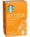 Starbucks Salted Caramel Hot Cocoa Mix Packets 8  1 Ounce Packets Per Box Pack of 6 Boxes