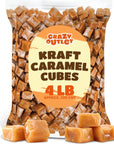 Kraft Caramel Cubes Classic Chewy Squares Bulk Pack 4 Pounds