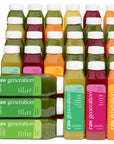 Raw Generation Cold Pressed Juice Variety Pack Best Sellers Pack  100 Plant Based Juice Delivered to Your Door  Boost Your Immune System Increase Your Energy 30 pack