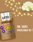 Cauliflower chips Keto bites low carb cauliflower thins (BBQ 4 Pack) healthy vegetable chips & crisps gluten free cauliflower bites snacks, ketogenic diet friendly, mediterranean, vegan