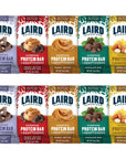 Laird Superfood Functional Protein Bars  Protein Bar but Better with Real Ingredients Functional Mushrooms 10g PlantBased Protein 6g Fiber  NonGMO  5 Flavor Variety Pack 10 Count Pack of 1