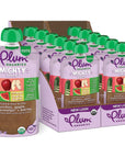 Plum Organics | Mighty Veggie Blends | Organic Baby Food Meals [12+ Months] | Zucchini, Apple, Watermelon & Barley | 4 Ounce Pouch (Pack Of 12) Packaging May Vary