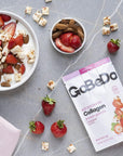 GoBeDo Collagen Granola - Strawberry & Almond - 7 x 25g Bags Deliciously Healthy High Protein Cereal - Low-Carb Keto Clusters - No Added Sugar & Gluten-Free - Supports Skin, Joints, Bones & Hair