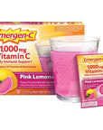 Emergen-C 1000mg Vitamin C Powder, with Antioxidants, B Vitamins and Electrolytes, Immunity Supplements for Immune Support, Caffeine Free Fizzy Drink Mix, Pink Lemonade Flavor - 30 Count