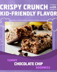 CLIF Kid Zbar Protein - Chocolate Chip - Crispy Whole Grain Snack Bars - Made with Organic Oats - Non-GMO - 5g Protein - 1.27 oz. (15 Pack)