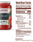 Jovial Diced Tomatoes  Organic Tomatoes NonGMO USDA Certified Organic No Additives BPAFree No Added Sugar No Salt Added Recyclable Glass Made in Italy  183 Oz 6 Pack