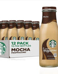 Starbucks Frappuccino Coffee Drink, Mocha - 13.7 fl oz Bottles (12 Pack)