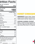 Bahamii Nuts & Date Bars, Organic Healthy Snacks | Honey Cinnamon 6-Pack | Gluten Free Low Calorie Snacks, No Preservatives, Plant Based, Kosher, Diabetic Snacks