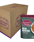 Saffron Road Delhi Potatoes Meal Pouch  Vegan Gluten Free NonGMO Halal Kosher 6 Pack 10oz Each