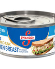 Swanson White Premium Chunk Canned Chicken Breast in Water Fully Cooked Chicken 45 OZ Can