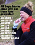 Original Sogo Snacks No Sugar 100 Grassfed  Grassfinished NonGMO Beef Sticks No Added Nitrates Gluten Soy MSG Dairy Nuts Keto Whole Paleo Friendly Original 1oz 12 Count