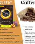 Coffig Gold  Coffee Substitute  Alternative  Roasted Fig  Chickpea Coffee  Caffeine Free Herbal Energy Drink  Healthy Beverage for Men  Women  Keto  Vegan Friendly  529oz 150g