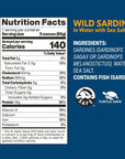 Wild Planet Wild Sardines in Water Sea Salt Tinned Fish Sustainably WildCaught NonGMO Kosher Keto and Paleo 3rd Party Mercury Tested 44 Ounce Single Unit