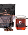 Pure And Easy Tea Black Pearl Flowery Orange Pekoe Dried Vanilla Bean Cocoa Lavender Buds Luxury Loose Leaf Blend Decadent  Smooth 100 Natural Caffeinated 100g35oz