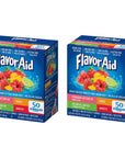 FlavorAid Aguas Frescas 50ct  Singles To Go Powdered Drink Mix  Pack of 24 Delicious Flavors  Strawberry Watermelon Mango Cucumber Limeaid and Jamaica