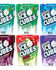 Sugar Free Ice Cubes Gum Wintergreen Spearmint Peppermint Black Cherry Cherry Limeade and Arctic Grape 240 Pieces  Bundled with Make Your Day Bag Clip