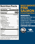 Wild Planet Wild Smoked Pink Salmon Fillets in Extra Virgin Olive Oil Tinned Fish Canned Salmon Sustainably WildCaught NonGMO Keto and Paleo 39 oz pack of 12