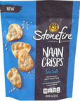 Stonefire Sea Salt Naan Crisps, 6 Ounce (Pack of 6)