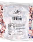 USA Flag Butter Mint Candies Bags 100 Count Individually Wrapped American Flags Red White  Blue Mint Candy 13 Ounce Bags Fourth of July Goodies Treat Candy Patriotic Party Favor Supplies Decorations