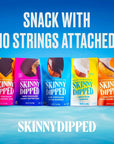 SkinnyDipped Dark Chocolate Salted Caramel Bites 2g Sugar per Piece Keto Friendly No Palm Oil Gluten Free 4 Pack