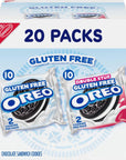 OREO Gluten Free Original  Double Stuf Chocolate Sandwich Cookies Variety Pack Gluten Free Cookies 20 Snack Packs 2 Cookies per Pack