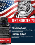 TIGERCRAFT Vitamins for Men - Made in USA - with Horny Goat Weed, Tongkat Ali & Saw Palmetto - 60 Caplets