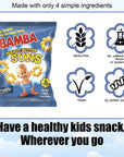 Osem Bamba Peanut Butter Suns Snacks for the Whole Family  All Natural Peanut Butter Corn Puffs Snacks 2 pack  4oz Bags  Made with 4 Simple Ingredients