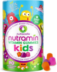 Nutracelle NUTRAMIN Sugar-Free, Allergen-Free & Vegan Gummy Multivitamins for Kids - Great Tasting Gummies Your Kids Will Love - 90 Count Bottle