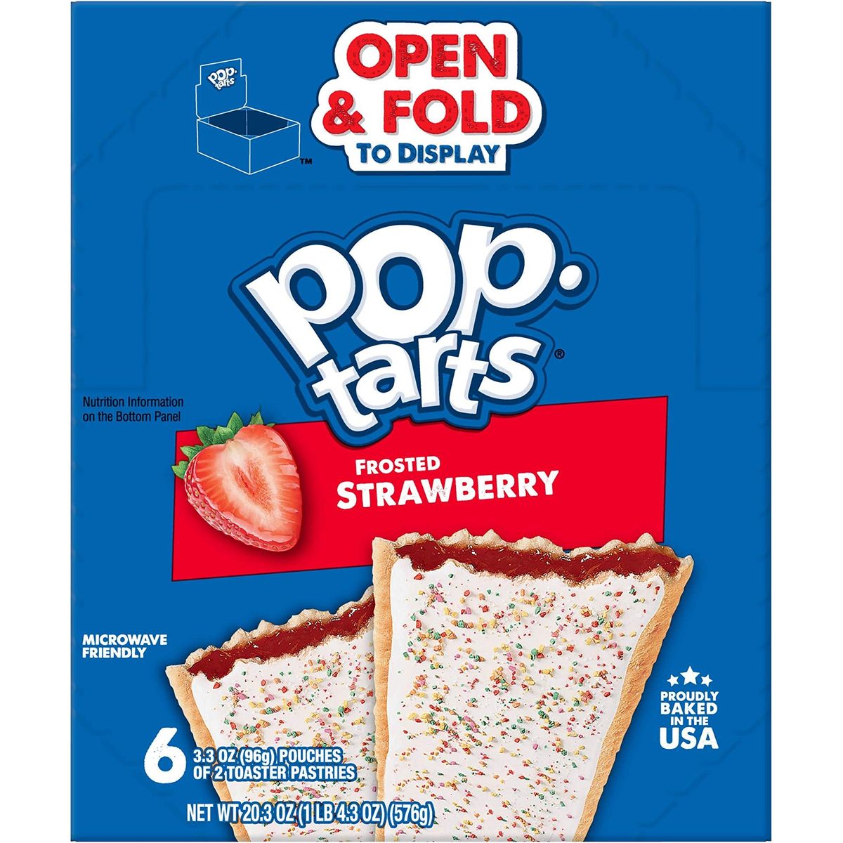 PopTarts Toaster Pastries Frosted Strawberry 22oz 72 Count