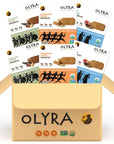 Olyra Breakfast Biscuits Crispy Variety Pack  Kids Healthy Snacks  Low Sugar High Fiber PlantBased Protein Cookies  4 Count Pack of 6