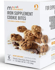 Munchkin Milkmakers Prenatal Iron Supplement Cookie Bites Chocolate Chip 6 Pack