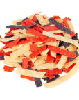 Fresh Gourmet Tri | Color Tortilla Strips | 1 Pound | Low Carb | Crunchy Snack and Salad Topper