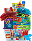 Chamoy Pickle Kit For 2  Blue Raspberry Pickle KitComes In A Gift Box by Food Crush Comes With Blue Takis chips Fruit Rollups and other Mexican candy snacks The Gift Box From Tiktok