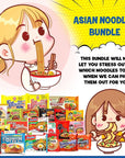 Prime Choice Ramen Noodles 10 Pack Variety Noodle Bundle  23 Asian Snacks  Konjac Jelly Drink  Kawaii Collectible Sticker Bonus