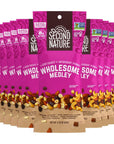 Second Nature Wholesome Medley Trail Mix  12 Count 225 oz Individual Snack Packs Certified GlutenFree  Dark Chocolate Dried Fruit and Nut Trail Mix Ideal for Travel Snacks