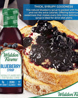 Walden Farms Blueberry Syrup 12 oz 2 Pack Sweet Syrup  Near Zero Fat Sugar and Calorie  For Pancakes Waffles French Toast Yogurt Oatmeal Lemonade Desserts Snacks Appetizers and Many More