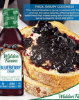 Walden Farms Blueberry Sugar Free Syrup for Pancakes Waffles French Toast and Fresh Pastries 0g Net Carbs Calories Fat or Gluten Kosher Certified 12 oz Bottle