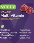 Womens Multivitamin Gummies - Complete Daily Health - Immune Support - 12 in 1 Vitamins & Mineral Supplements - Formulated with Vitamin A, C, D3, E, B6, B12, Folic Acid, Biotin, Calcium, Zinc, Niacin