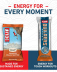 CLIF BAR and CLIF Builders  Variety Pack  Crunchy Peanut Butter and Chocolate Peanut Butter  Energy Bars and Protein Bars  NonGMO  Plant Based  24 oz 14 Count