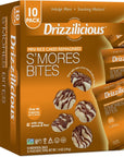 Drizzilicious Smores 10 Pack  Mini Snack Chocolatey Rice Cakes  Vegan Air Popped Chia Quinoa Flax Smore Snacks