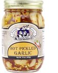 Amish Wedding AllNatural Hot Pickled Garlic 15 Ounces 2 Jars