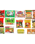 INFINITEESHOP Asian Instant Ramen Variety Pack with Sardines  Free Snacks  12 Pack Assorted  Student Care Package